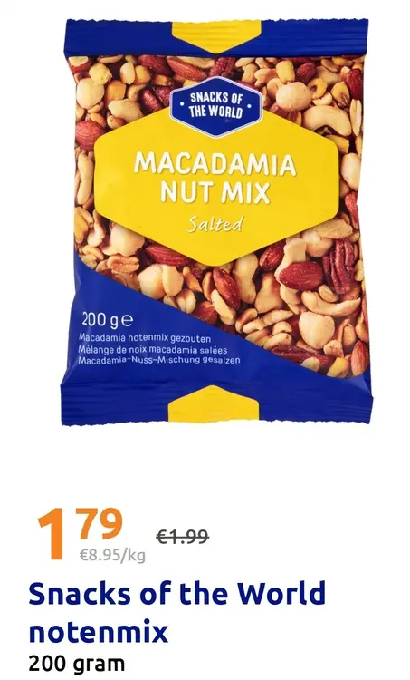 Promotie: Macadamia Nut Mix Salted