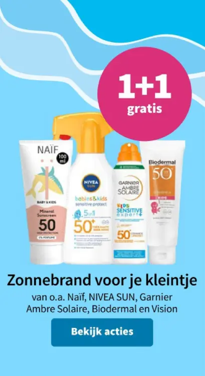 Promotie: Zonnebrand voor je kleintje