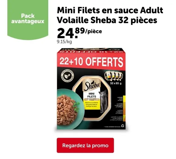Offre: Mini Filets en sauce Adult Volaille 32 pièces