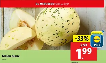 Offre: Melon blanc