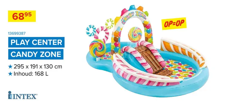 Promotie: Kinderzwembad Candy Zone 295x191x130 cm