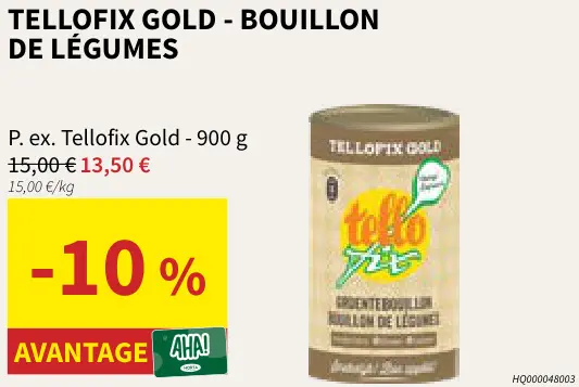 Offre: TELLOFIX GOLD Bouillon de légumes