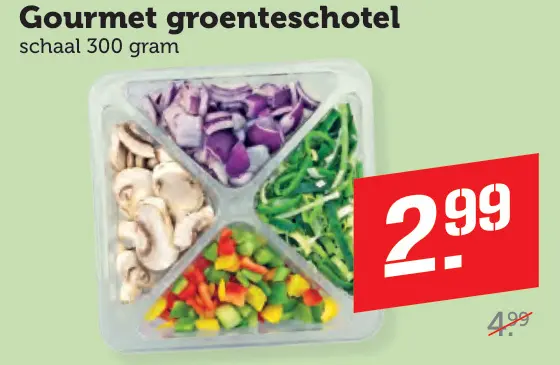 Aanbieding: Gourmet groenteschotel