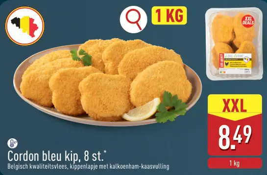 Promotie: Cordon bleu kip