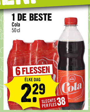 Aanbieding: 1 DE BESTE Cola 