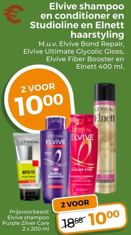 Aanbieding: Shampoo, conditioner en haarstyling