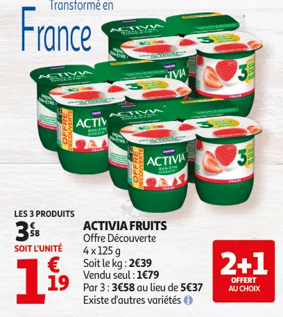 Aanbieding: Activia fruits