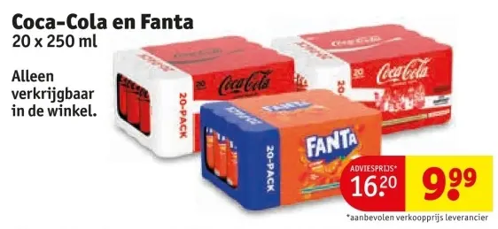 Aanbieding: Coca-Cola en Fanta