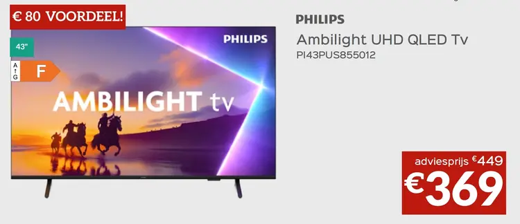 Promotie: Ambilight UHD QLED Tv