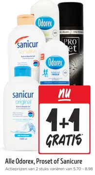 Aanbieding: Alle Odorex, Proset of Sanicure