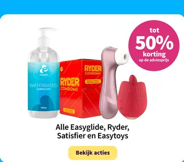 Aanbieding: Easyglide, Ryder, Satisfier en Easytoys