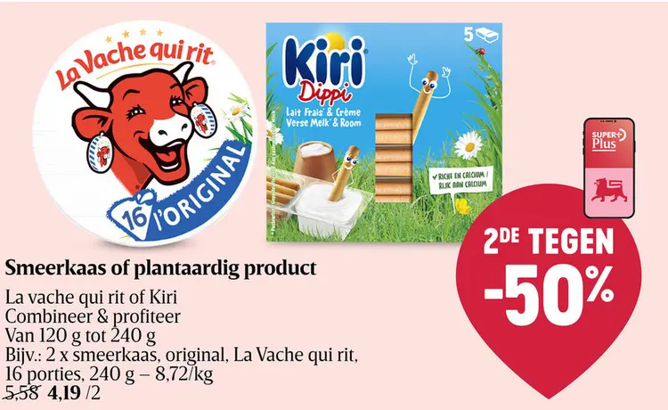 Promotie: Smeerkaas of plantaardig product