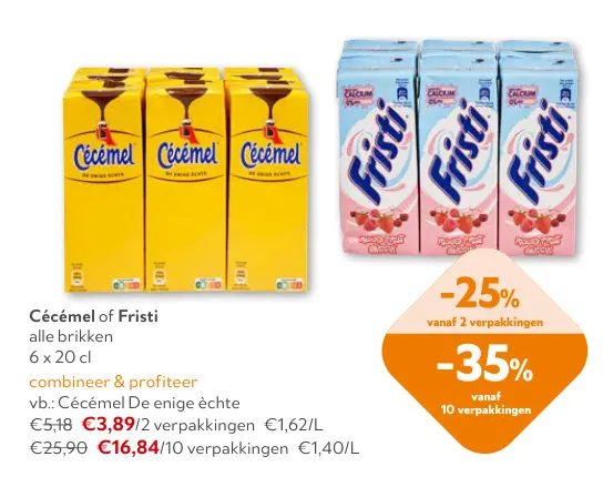 Promotie: Cécémel of Fristi