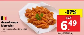 Aanbieding: Gemarineerde kipreepjes