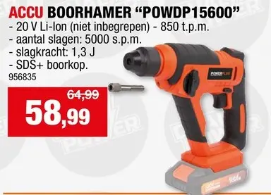 Promotie: Accu boorhamer "POWDP15600"