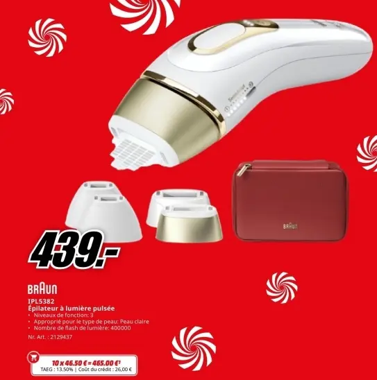 Offre: Épilateur à lumière pulsée