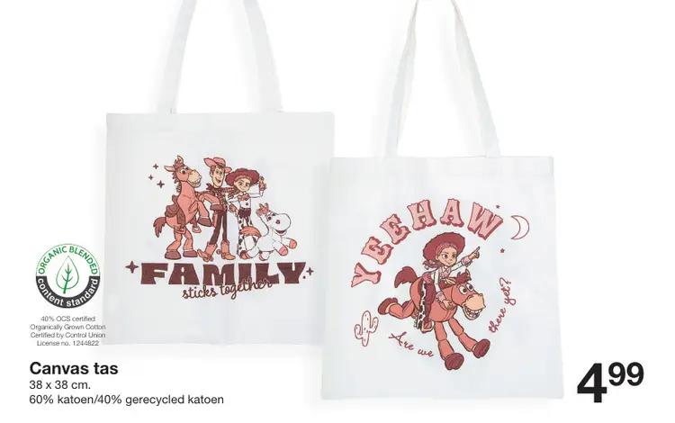 Aanbieding: Canvas tas
