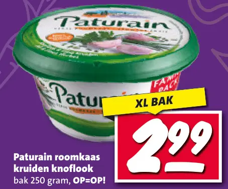 Aanbieding: Roomkaas kruiden knoflook