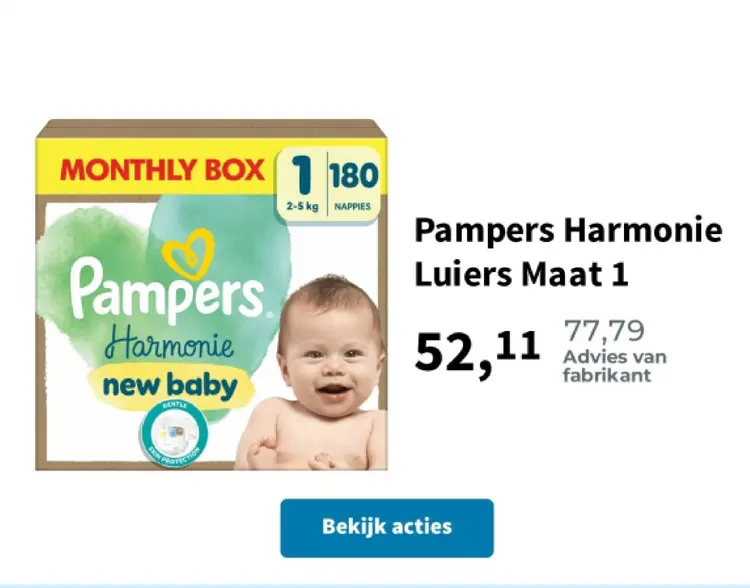 Aanbieding: Harmonie Luiers Maat 1