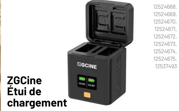 Offre: ZGCine Étui de chargement