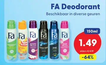 Aanbieding: FA Deodorant
