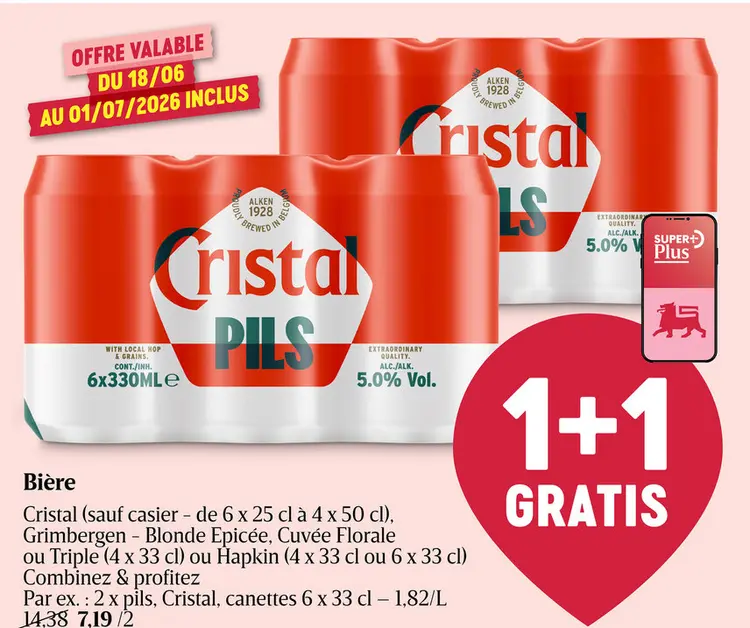 Offre: Bière Cristal