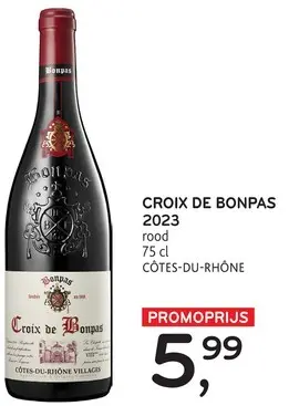 Promotie: Croix de Bonpas Croix de Bonpas 2023 rood