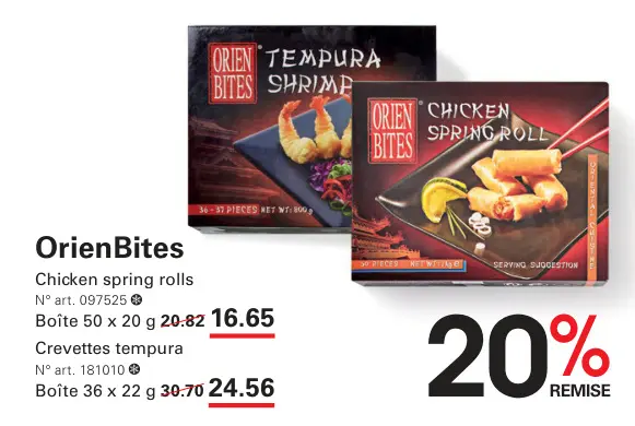 Offre: Chicken spring rolls