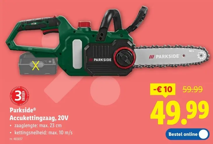 Promotie: Accukettingzaag