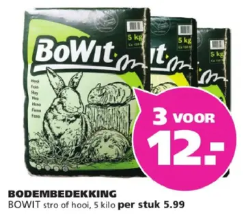 Aanbieding: BoWit Bodembedekking stro fo hooi