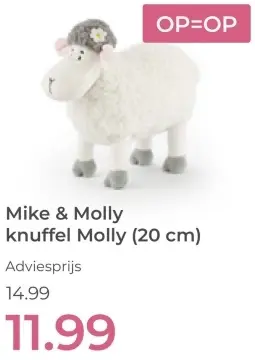 Aanbieding: knuffel Molly