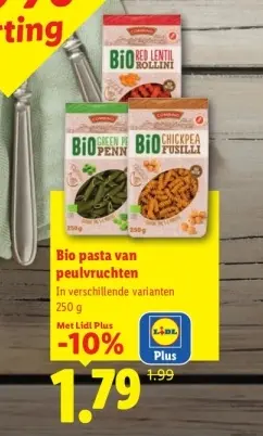 Aanbieding: Bio pasta van peulvruchten