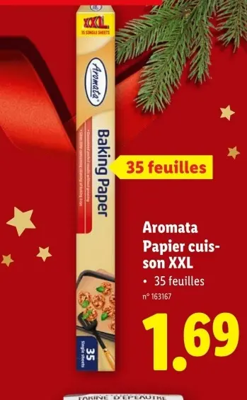 Offre: Papier cuisson XXL