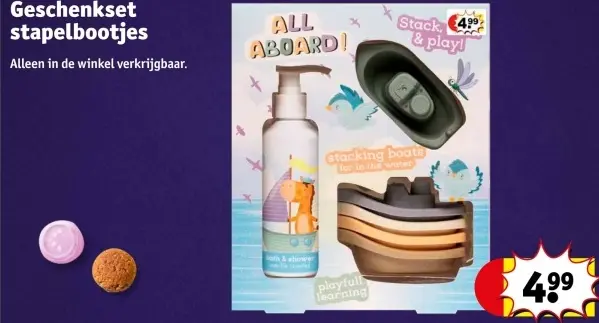 Aanbieding: Geschenkset stapelbootjes