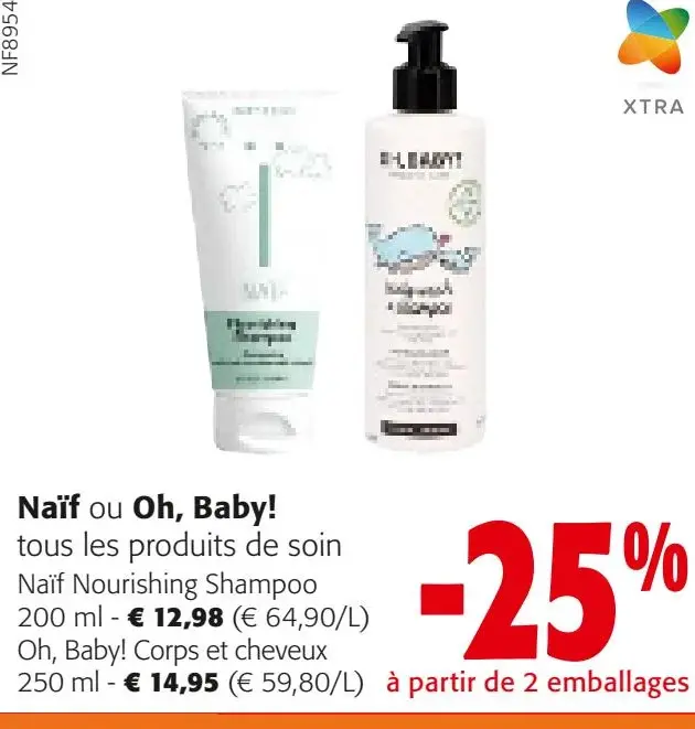 Offre: Naïf ou Oh, Baby! tous les produits de soin