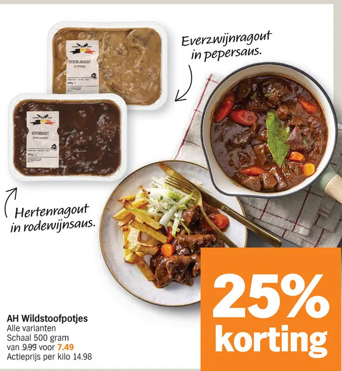 Aanbieding: Wildstoofpotjes