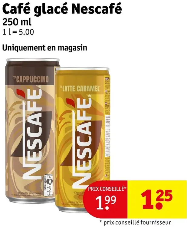 Offre: Café glacé