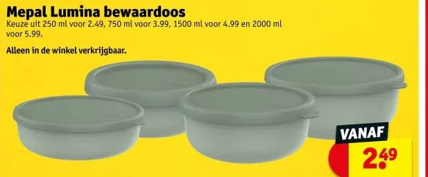 Promotie: Mepal Lumina bewaardoos