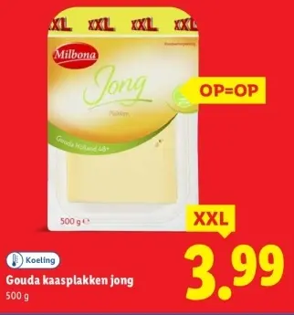 Aanbieding: Gouda kaasplakken jong