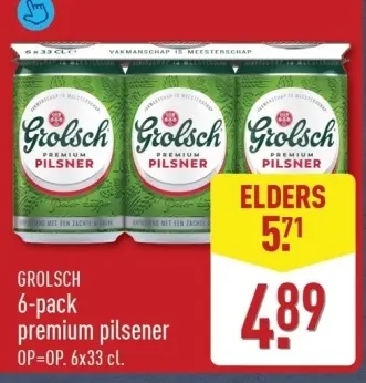 Aanbieding: Grolsch premium pilsener