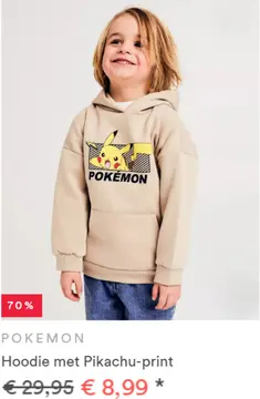 Aanbieding: Hoodie met Pikachu-print