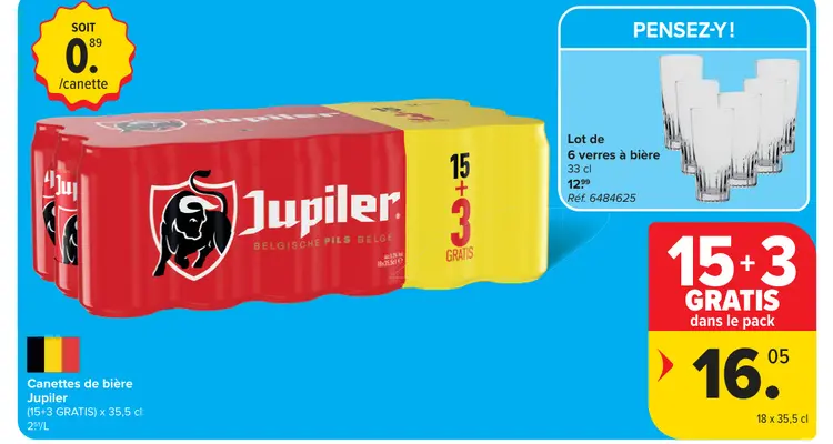 Offre: Canettes de bière