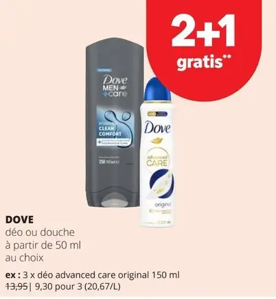 Offre: Déo ou douche