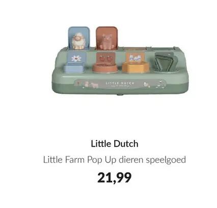 Aanbieding: Little Farm Pop Up dieren speelgoed