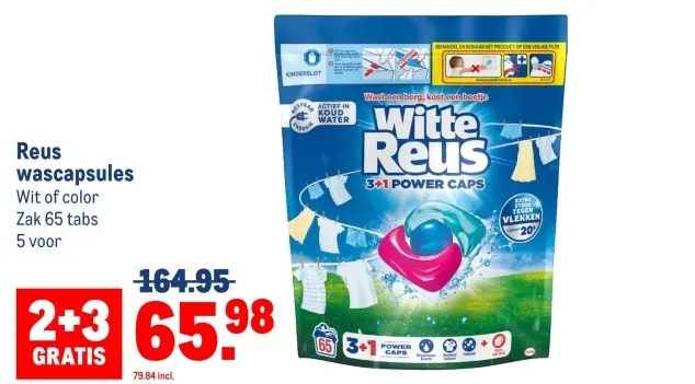 Aanbieding: Witte Reus wascapsules