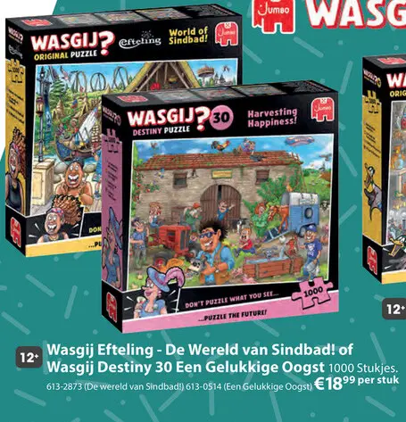 Aanbieding: Wasgij Original puzzel Efteling - Wereld van  Sindband! 1000 stukjes