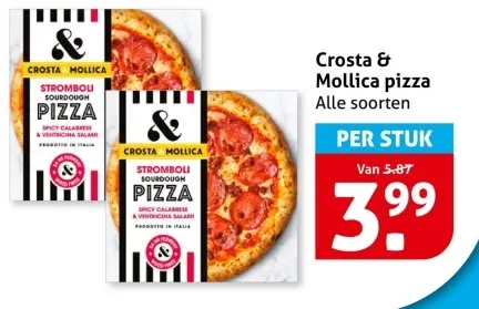 Aanbieding: Crosta & Mollica pizza