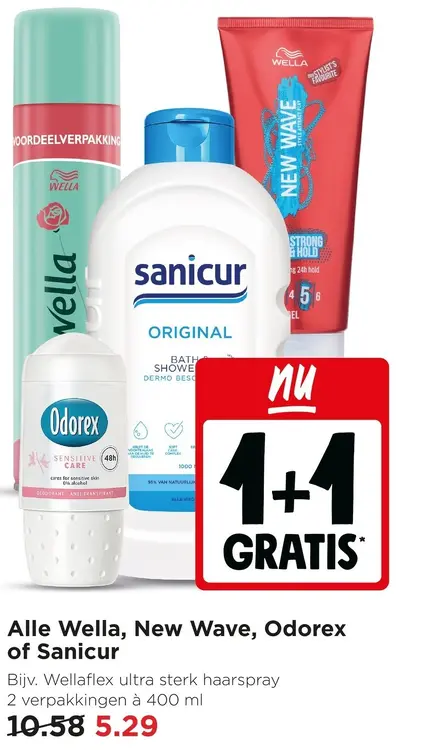 Aanbieding: Alle Wella, New Wave, Odorex of Sanicur