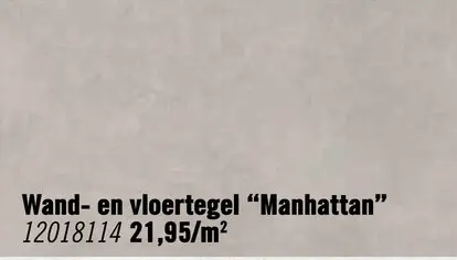 Aanbieding: MIRAVA Wand- en vloertegel Manhattan grijs mat 60 x 60 cm gerectificeerd