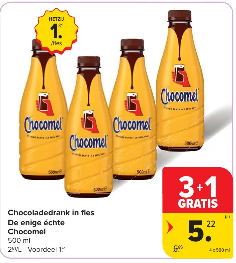 Promotie: Chocoladedrank in fles